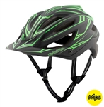 Troy Lee Designs 2017 MTB A2 MIPS Pinstripe Helmet - Black/Green