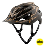 Troy Lee Designs 2017 MTB A2 MIPS Pinstripe Helmet - Black/Gold