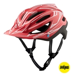 Troy Lee Designs 2017 MTB A2 MIPS Pinstripe Helmet - Red/Black