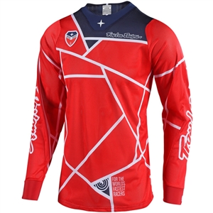 Troy Lee Designs 2018 SE Air Metric Jersey - Red/Navy