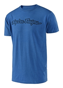 Troy Lee Designs 2018 Signature Tee - Electric Blue