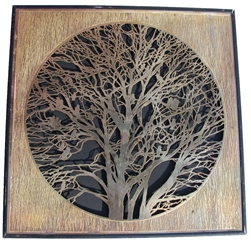 Bijan Bijan Rare TREE Etching - Large - 18.3" square