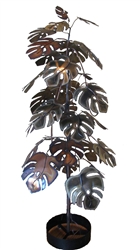 Curtis Jere vintage metal tree Sculpture 6'