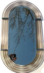 C. Curtis Jere Vintage Large Brass Mirror