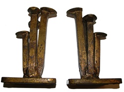 Curtis Jere Bookends Vintage metal sculpture