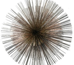 jere sunburst Vintage metal sculpture