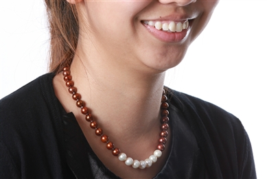 Necklace - 7 Series in Brown & White (Limited Edition)