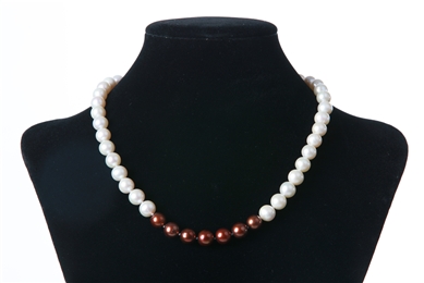 White & Brown (Limited Edition) in 7 Series - Necklace