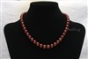 Pearl Necklace - Brown 9 mm