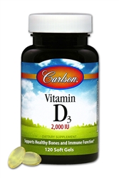 Vitamin D3, 2,000 IU 120 soft gels