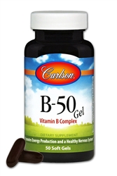 B-50 Gel, Vitamin B Complex, 50 soft gels