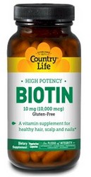 BIOTIN HIGH POTENCY 10 MG (60 vegicaps)