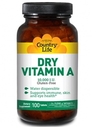 Dry Vitamin A, 10,000 IU, 100 Tablets