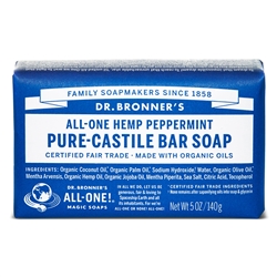 Peppermint Pure-Castile Bar Soap, 5oz