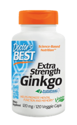 Extra Strength Ginkgo 120mg, 120 Veggie Caps