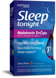 Sleep Tonight Melatonin Drops, Cherry Flavor, 2oz