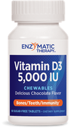 Vitamin D3, 5,000 IU Chewables, Chocolate Flavor, 90 Tablets