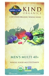 Kind Organics Men's Multi 40+ Whole Food Multivitamin (60 Vegan Tablets)