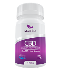 MedTerra Sleep Tabs 25 mg with 10 mg Melatonin