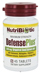 NutriBiotic Defense Plus Maximum Strength, 250mg Grapefruit Seed Extract (45 tab)