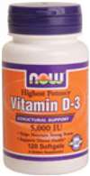 Vitamin D-3 5,000 IU - 120 Softgels