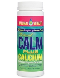 Natural Calm Plus Calcium 8 oz Raspberry Lemon