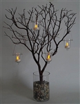 Manzanita Tree Kit, with Vase, Votives, Filler (Shipping Included)