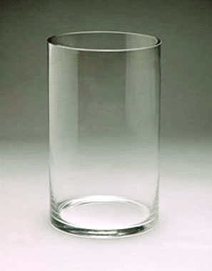 CLEARANCE - Glass Cylinder Vase, 7" x 12"