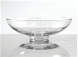 Glass Bowl Vase, 4" x 11"