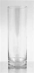 Glass Cylinder Vase, 8" x 3"