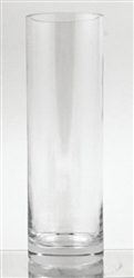 Glass Cylinder Vase, 10" x 3"