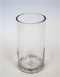 Glass Cylinder Vase, 8" x 4"