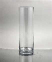 Glass Cylinder Vase, 12" x 4"