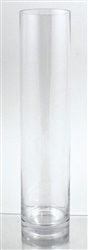 Glass Cylinder Vase, 18" x 4"