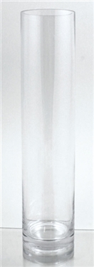 Glass Cylinder Vase, 18" x 4"