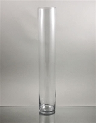 Glass Cylinder Vase, 24" x 4"