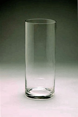 Glass Cylinder Vase, 12" x 5"