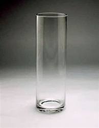 Glass Cylinder Vase, 16" x 5"