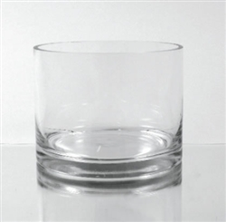 Glass Cylinder Vase, 6" x 4"