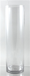 Glass Cylinder Vase, 20" x 6"