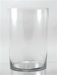 Glass Cylinder Vase, 12" x 7"