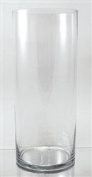 Glass Cylinder Vase, 20" x 7"