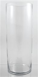 Glass Cylinder Vase, 24" x 8"