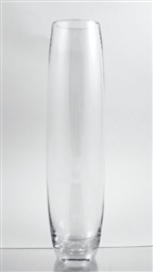 Glass Double Taper Vase, 16" x 3"