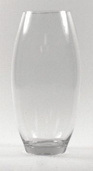 Glass Double Taper Vase, 14" x 4"