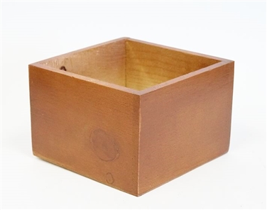 Small Slim Design container, light brown