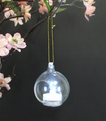 Mini Globe Style Hanging Votive Holder