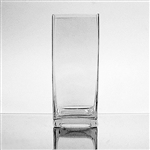 Glass Rectangular Vase,  8" x 2"