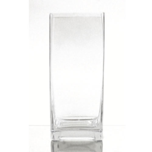 Glass Rectangular Vase, 8" x 3"