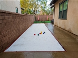 White D.G. Oyster Seashell Bocce Ball Court